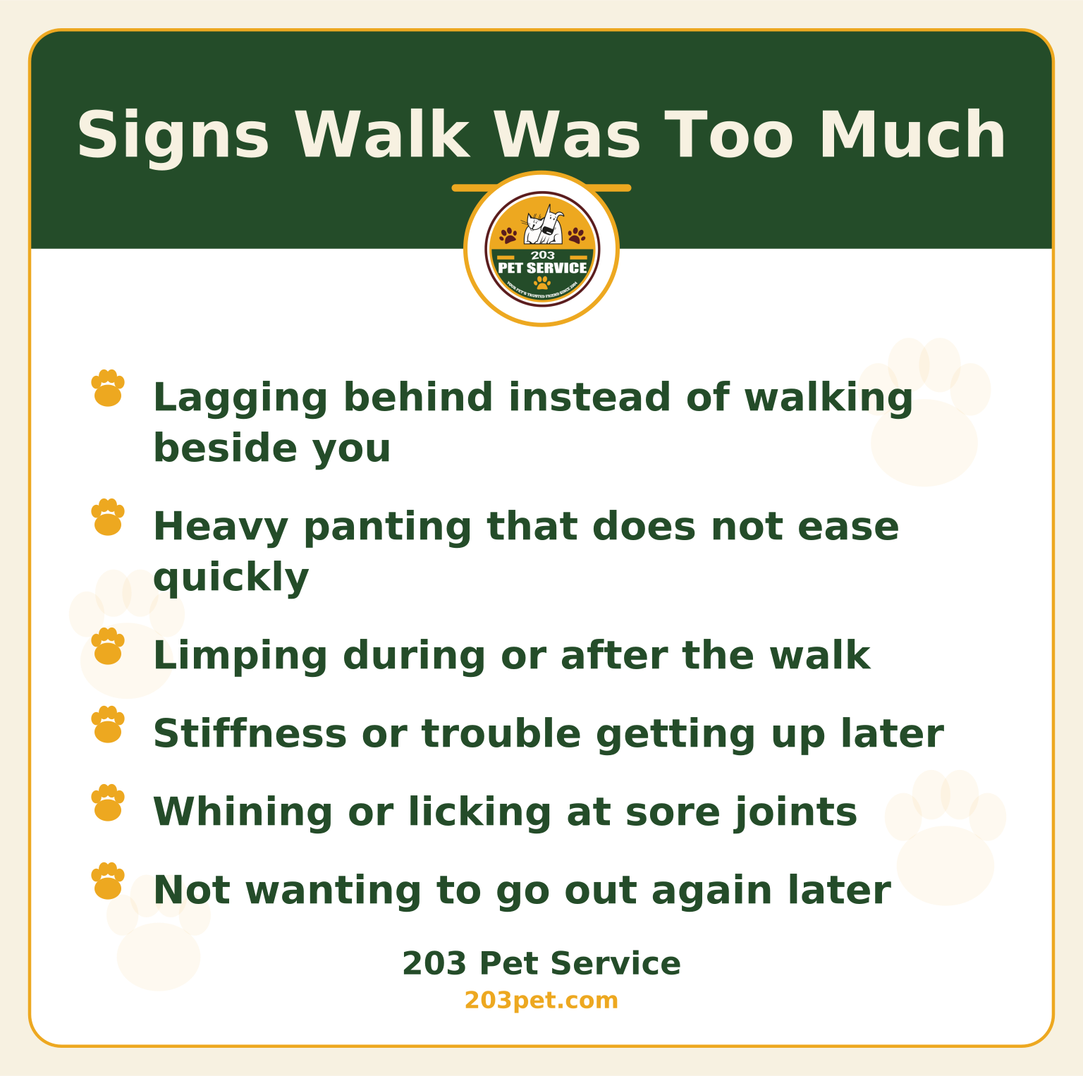 Signs Walk Was Too Much