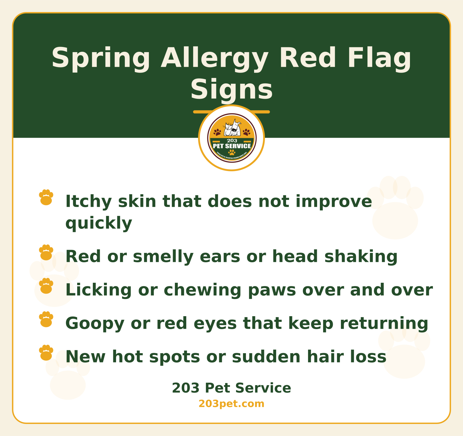 Spring Allergy Red Flag Signs