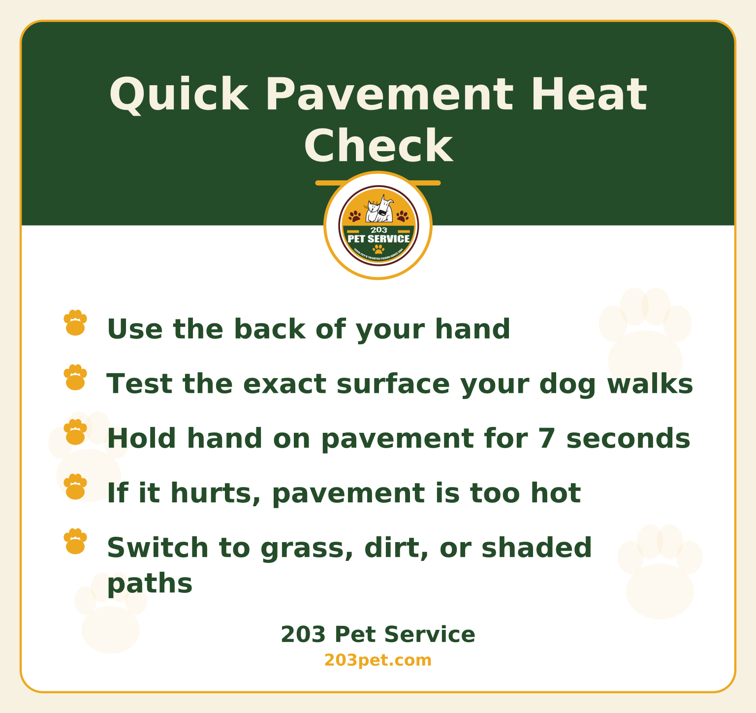 Quick Pavement Heat Check