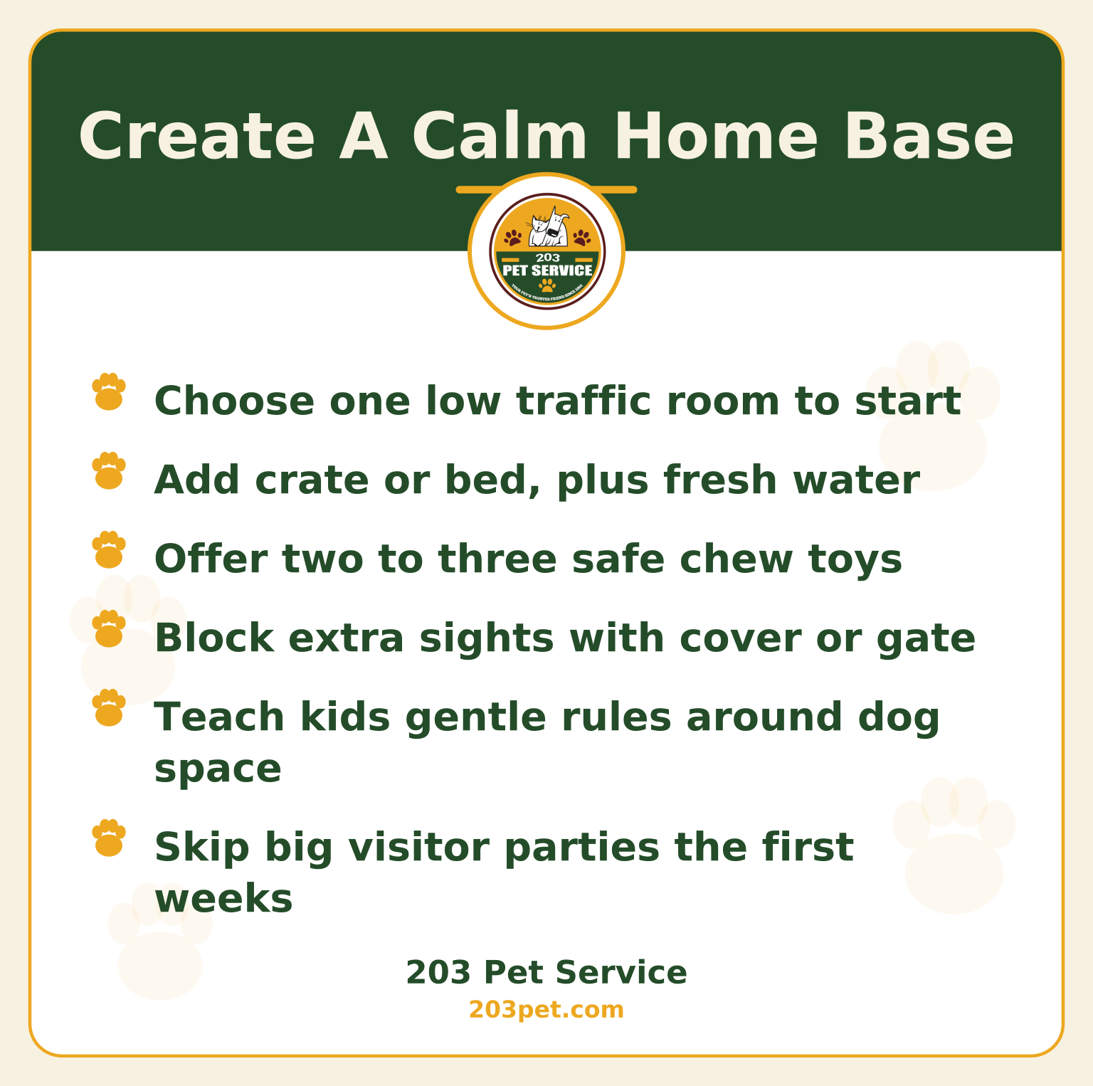 Create A Calm Home Base