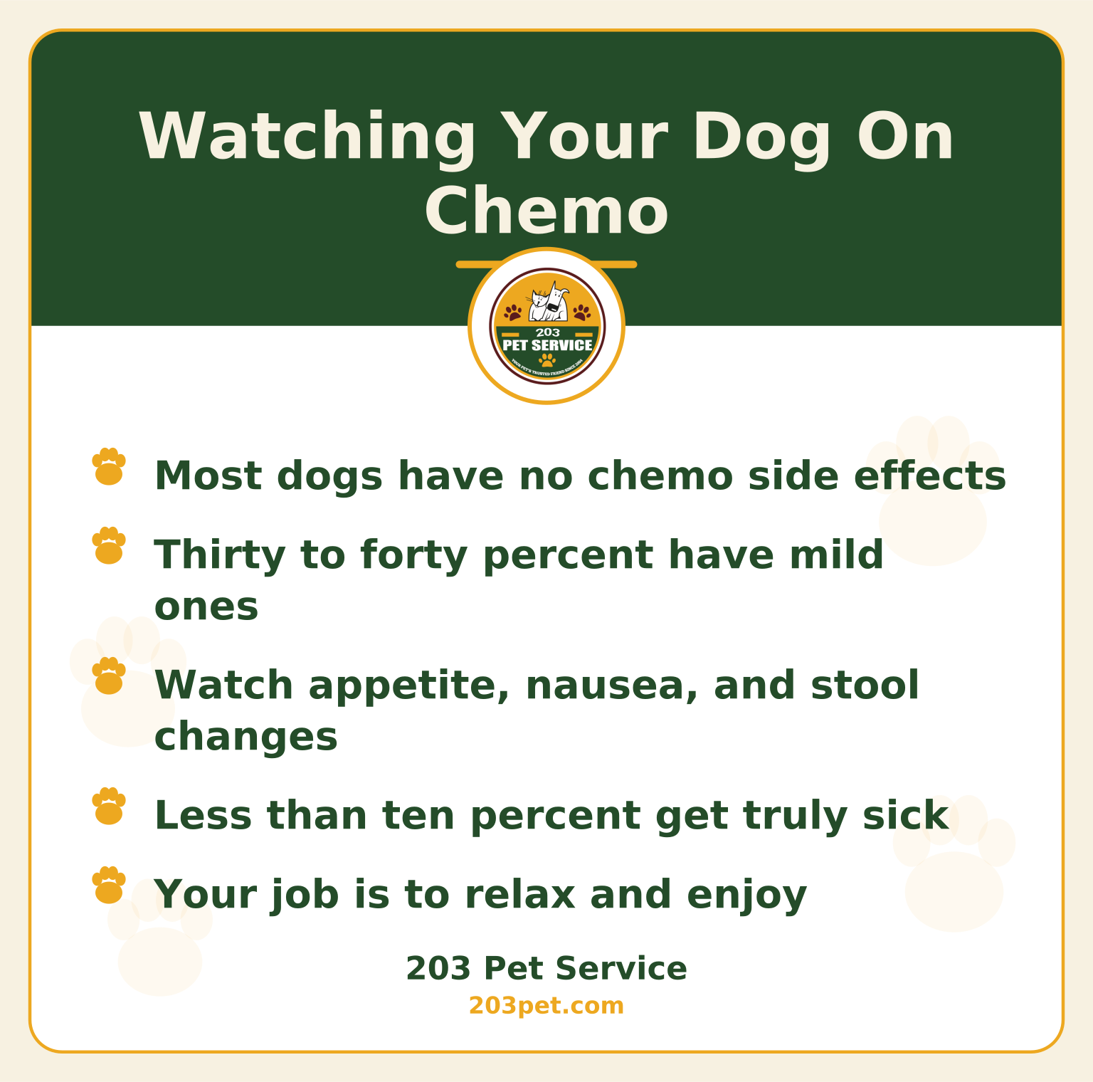 Watching Your Dog On Chemo