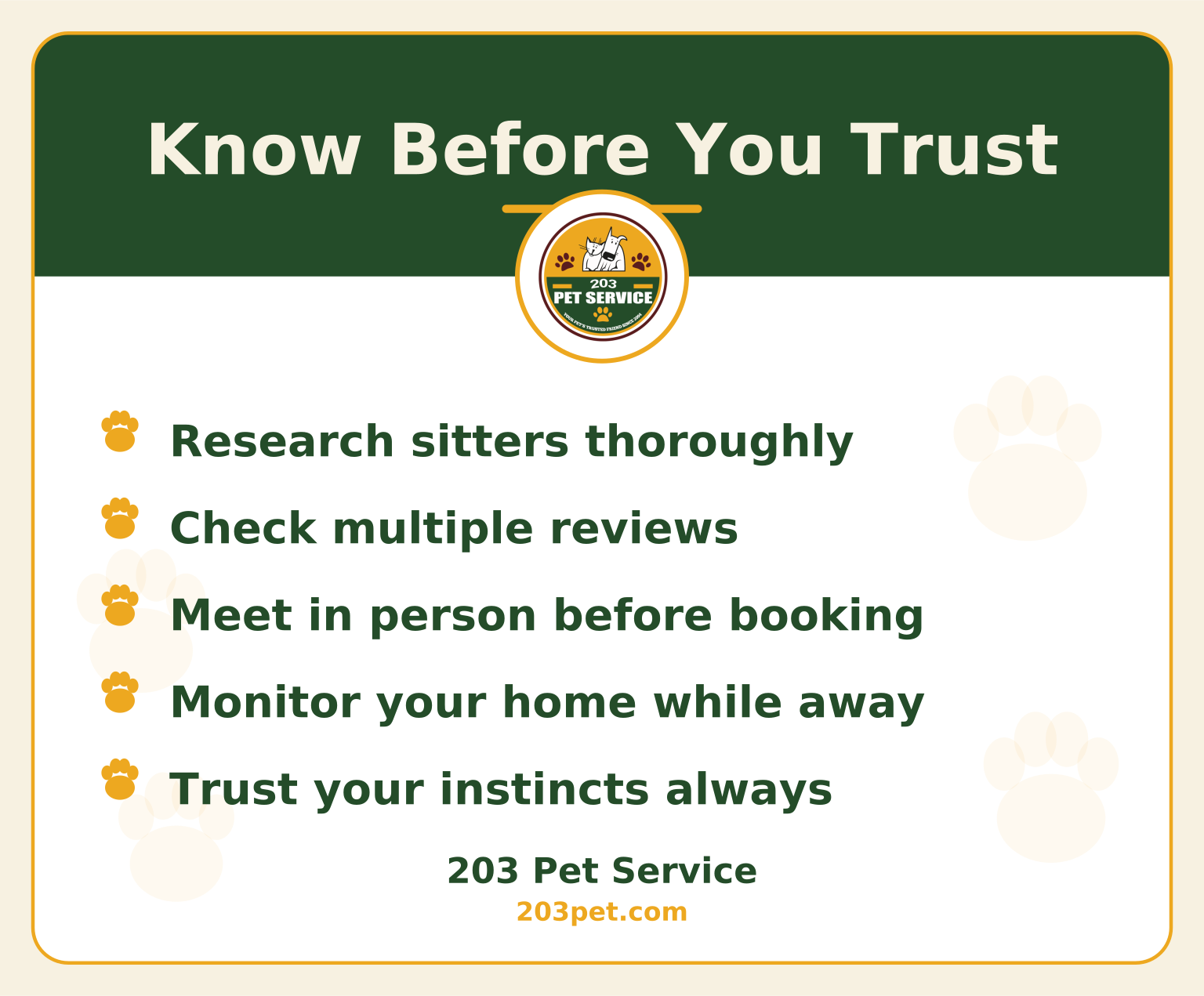 Know Before You Trust