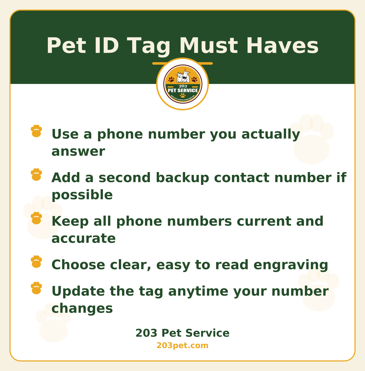 Pet ID Tag Must Haves