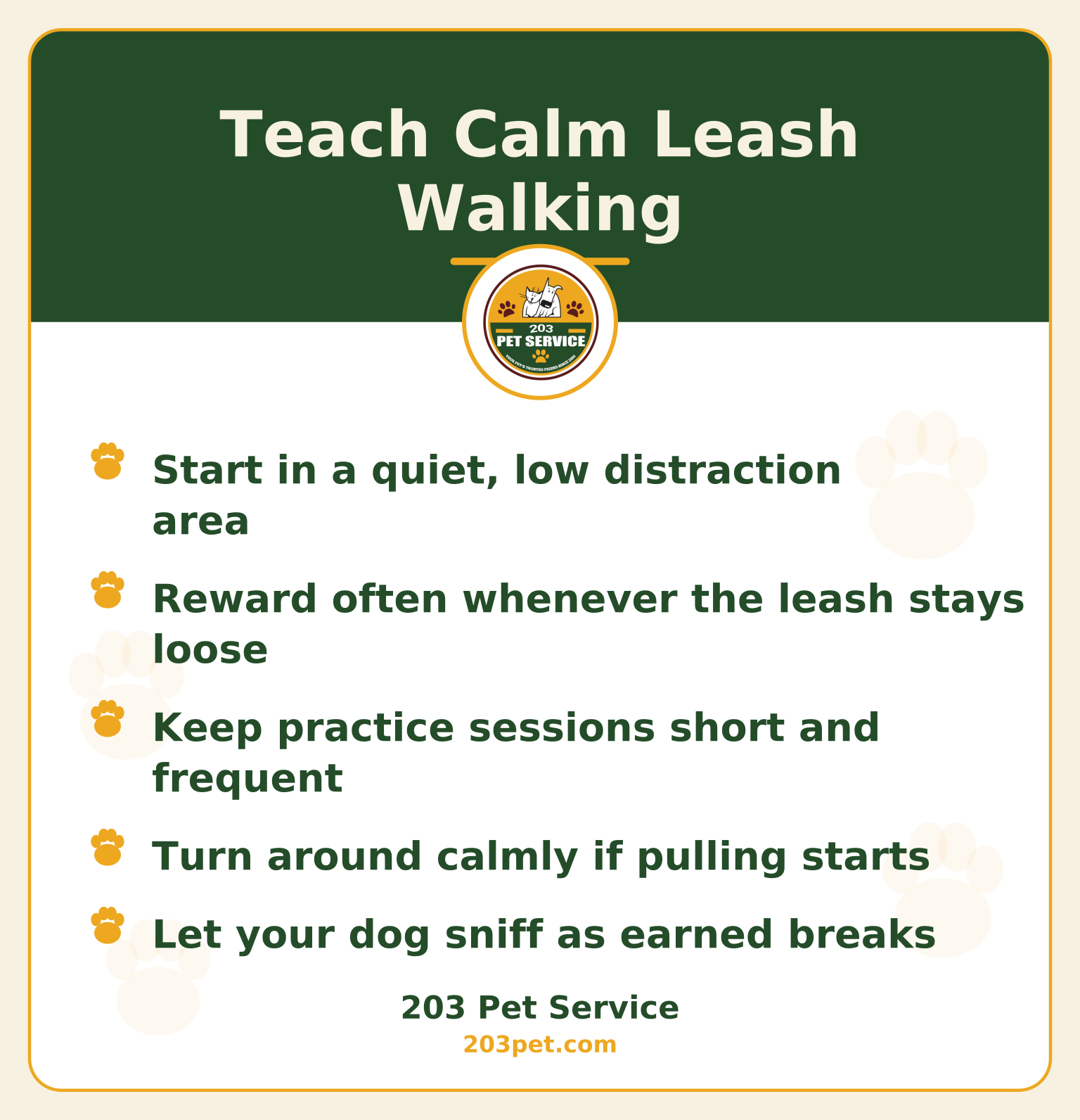 Teach Calm Leash Walking